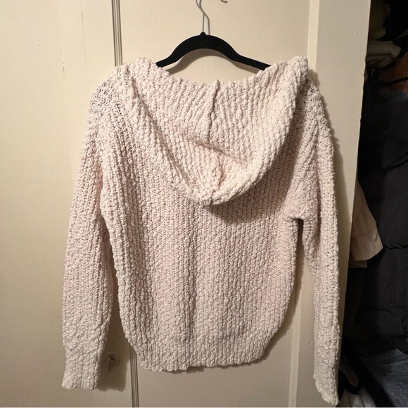 White knit hooded sweater forever 21 - Picture 5 of 5